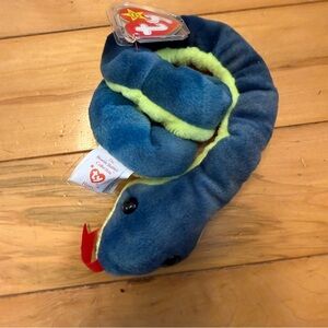 Ty Blue and Green Plush Snake